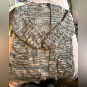 American Eagle Outfitters Striped Knit Cardigan